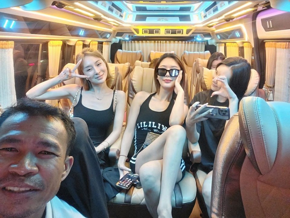 VIP van rental service with driver