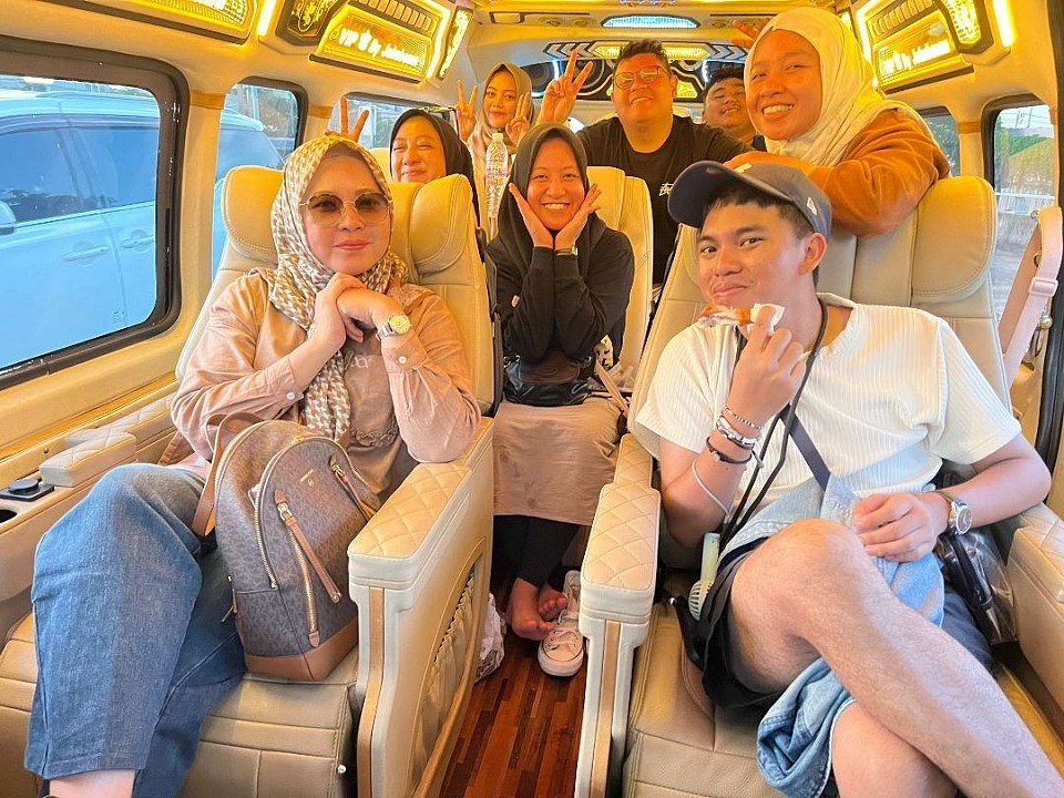 VIP van rental service with driver
